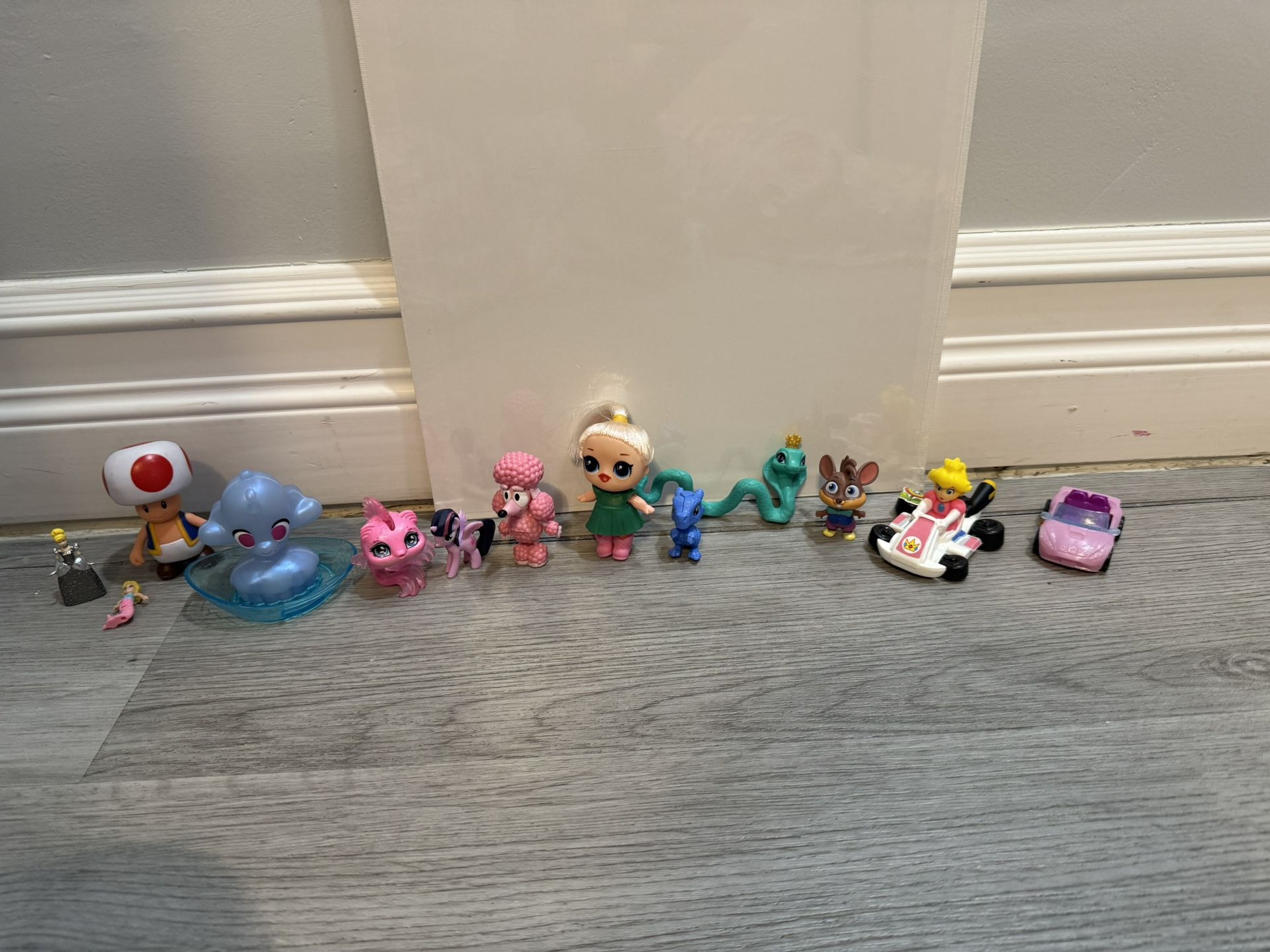 Mini Toy Bundle – Mario Kart, Pets, Ponies, LPS, Doll Minis, Cars – Mixed Lot of Figures & Animals