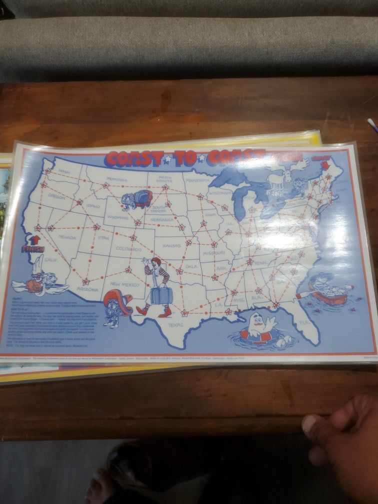80's Vintage McDonalds Placemats New And Unused for Sale in WA OfferUp