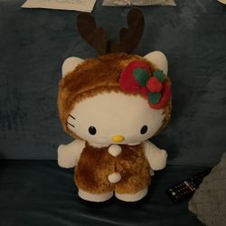 2023 Hello Kitty in Reindeer Costume 20" Christmas Greeter Plush Sanrio 