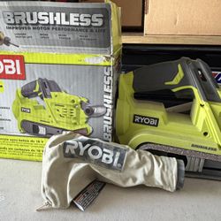 RYOBI 18v  Brushless Belt Sander 