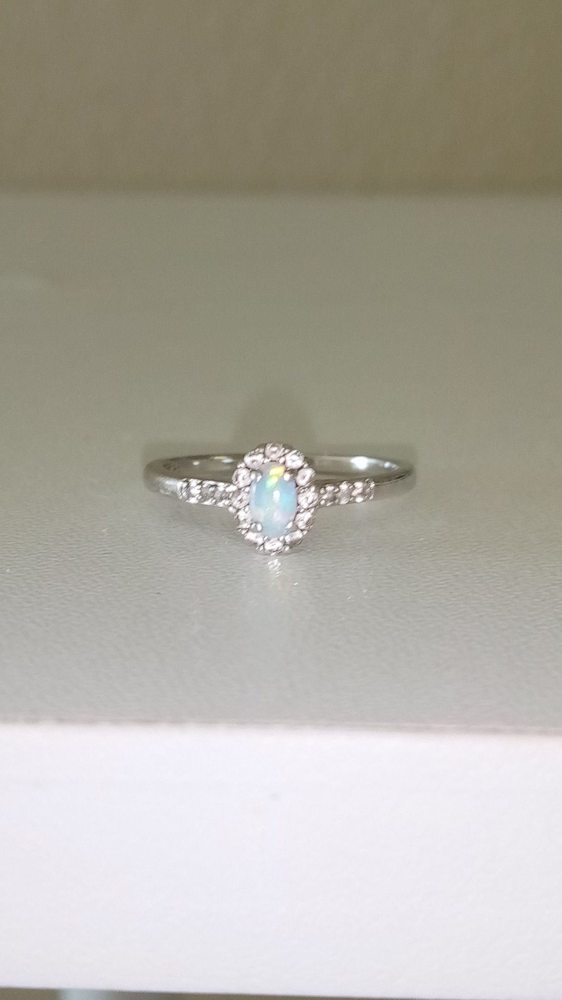 925 Silver and Opal Ring
