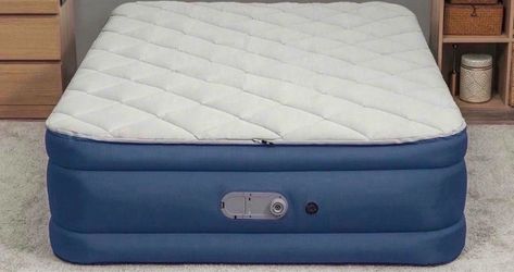 Sealy AlwayzAire Tough Guard Duvet Top Air Mattress Queen with Built-in Dual Pump