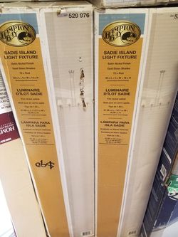 4 LIGHT ISLAND FIXTURES
