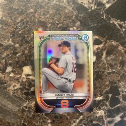 Casey Mize Rc Chrome Bowman Topps 100
