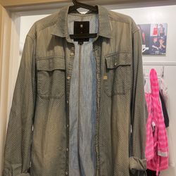 Mens GSTAR Button Down Flannel Size: XL