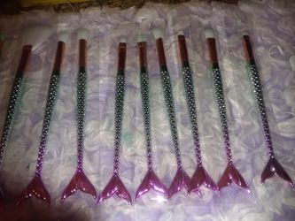 Mermaid make up brushes
