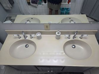 62x22 double sink grey vanity top