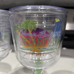 2 Jimmy Buffet Margaritaville Key West Glasses