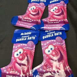 Mr. Bubble Powder Bubble Bath 3 Pack Grape Scent. Long Lasting Bubbles lot 4
