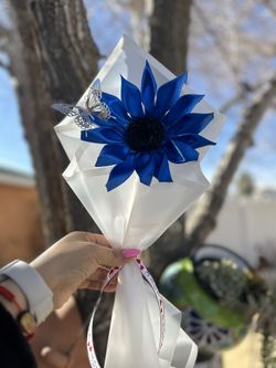 Blue Sunflower 