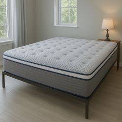 Brand New King Size Mattress 14” Thick 🌟 Pillow Top – Factory Direct! Also available in Twin, Full & Queen. Ask about our Same-Day Delivery 🚚 