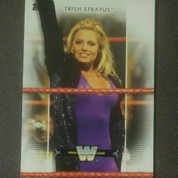 2017 Topps Trish Stratus #R-42 Legend Woman's Division WWE Card World Wrestling Wrestler Collectible Sports Entertainment