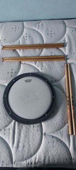 Remo Pad and Drumsticks
