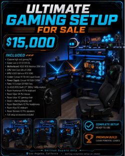 Complete High-End Gaming & Streaming Setup – $15,000