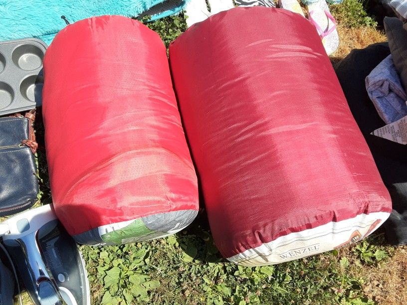 6 Sleeping Bags$ 15. Dollars Each