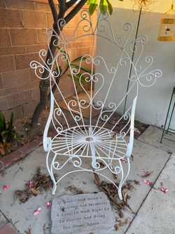 Peacock heavy rod, iron garden chair