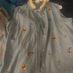 Vintage 90s Disney Embroidered Vest 