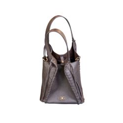 Vintage Sam Edelman Sylvia Mini Leather Crossbody Bucket Bag | Espresso | LN