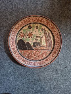 Handmade Decorative Plate Made In Mexico