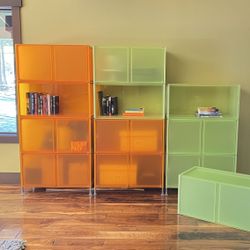 Containers, bookcase. Modular Storage System “Kartell One”