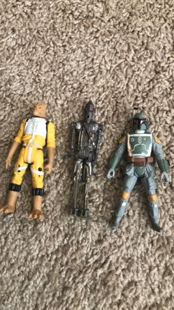 Star Wars bounty hunters Bossk, IG-88 & Boba Fett