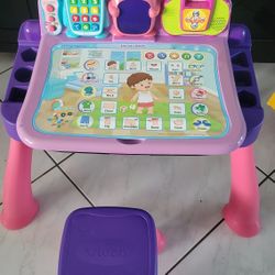 VTech Touch and Learn Activity Desk Deluxe, Pink