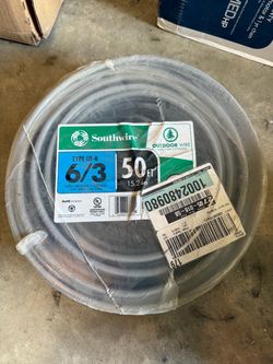 Southwire 50 ft 6/3 Gray Stranded CU UF-B W/G Electrical Wire