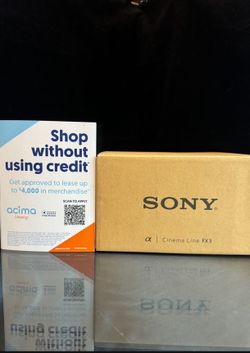 Brand New Sony Alpha Fx3 Full Frame Cinema Line Camera