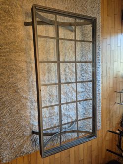Modern Industrial style Glass Table