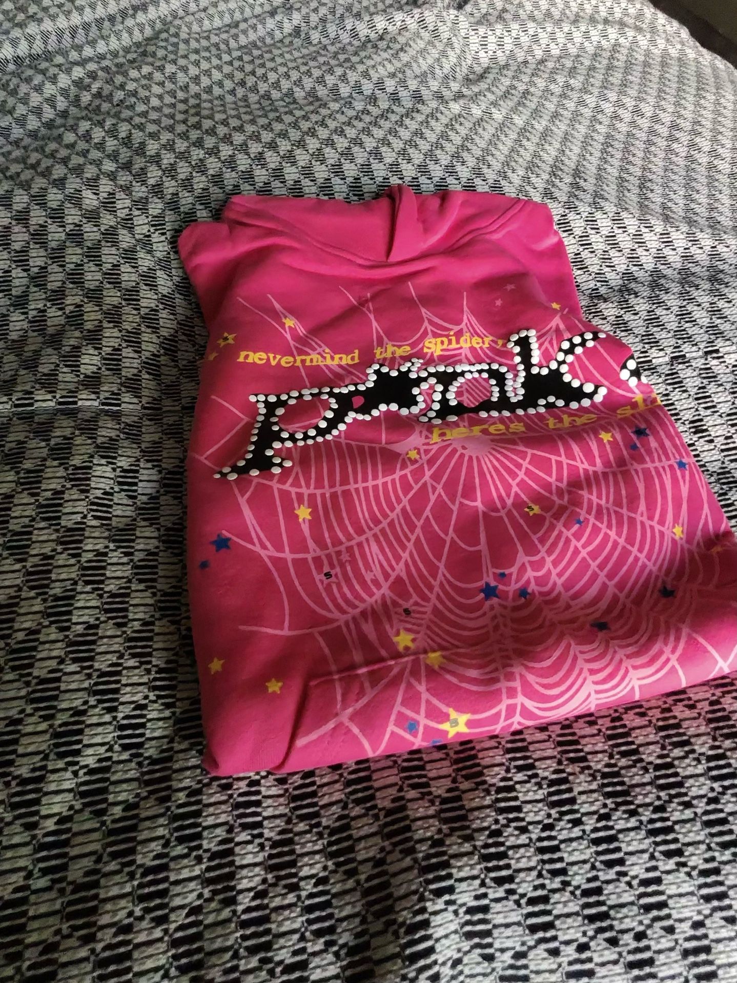 Pink Spider Hoodie Women’s Large