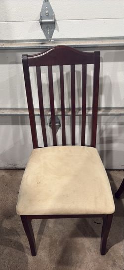 Set of 3 Upholstered Wooden Dining Chairs (Mixed Lot)