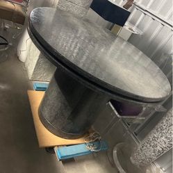 Art Deco Cylinder Round High End Coffee Table 