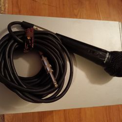 NADY- black handheld stereo microphone & chord