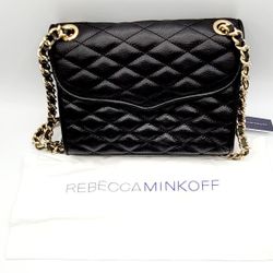 Rebecca Minkoff Gold Quilted Affair Bag. New
