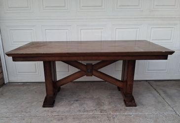 World Market Lugano Farmhouse Wooden Dining Table