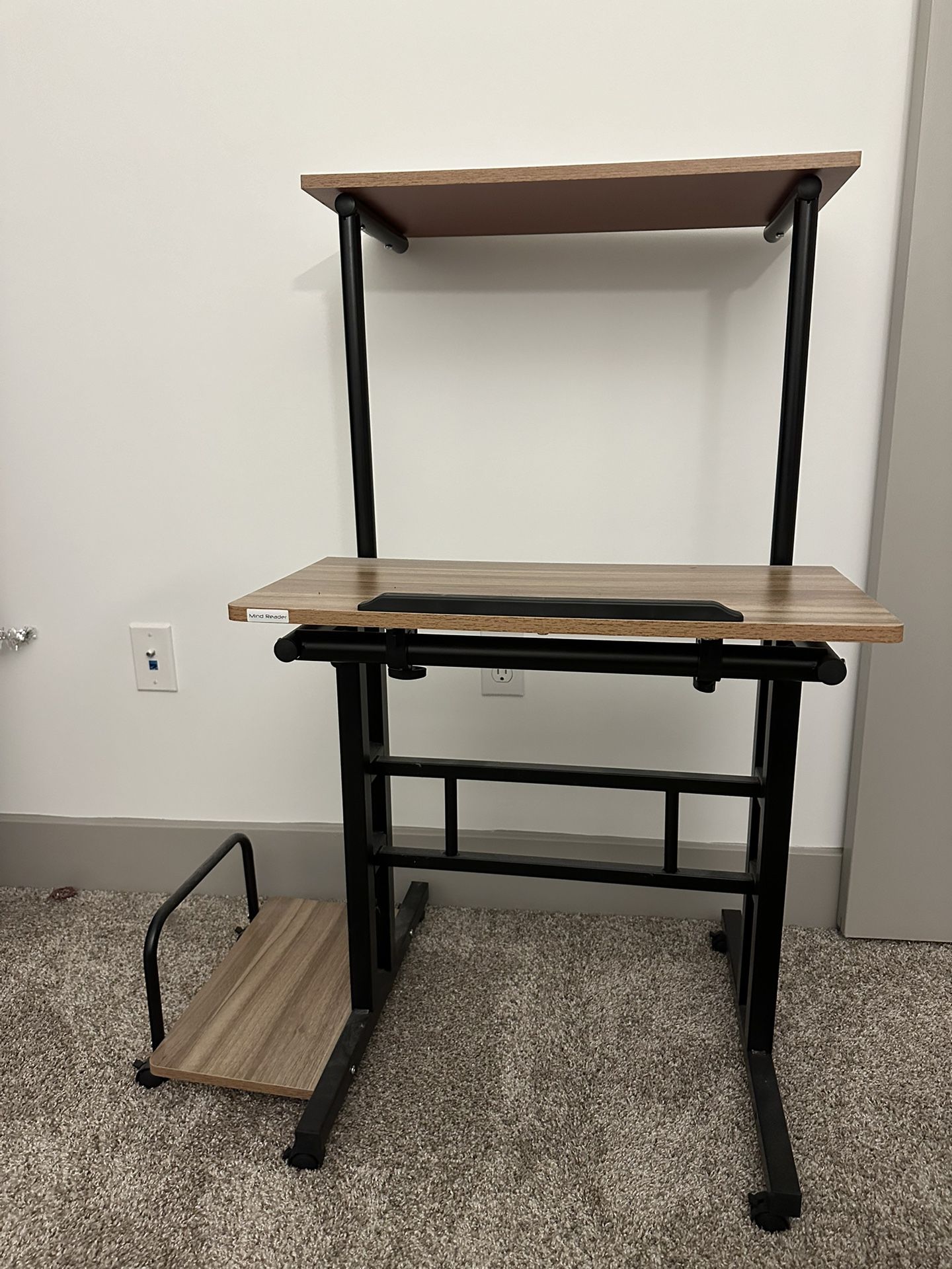 Adjustable Standing Desk With Wheels