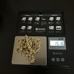 14K GOLD ROPE CHAIN