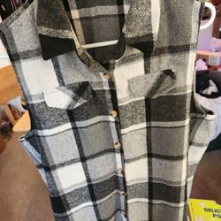 Women's Plaid Vest