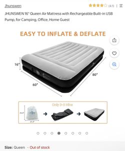Queen Size Air Mattress Blow Up Camping Bed Brand New 