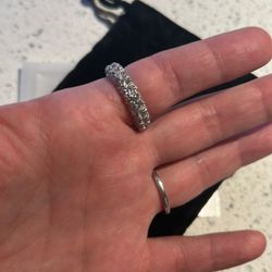 Size 6 Moissanite Eternity Ring OBO