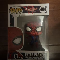 Spider-Man: Into the Spider-Verse – Peter Parker #404 Funko Pop (Custom Webline Painted)