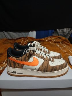 Nike Air Force 1 '07 PRM Daktari Stripes Tiger Safari White