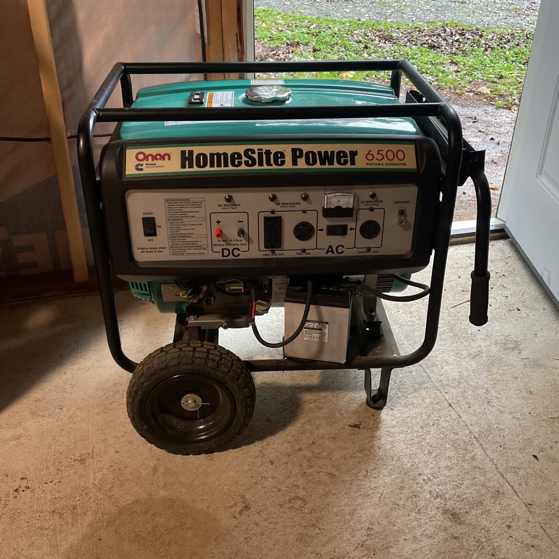 Onan Homesite 6500 Watt Generator Repair / U Fix It for Sale in