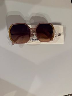 Forever 21 Oversized Sunglasses Pink/Brown