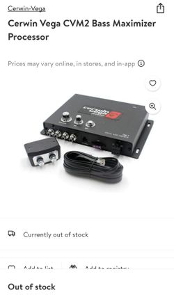 Cerwin Vega Bass Enhancer