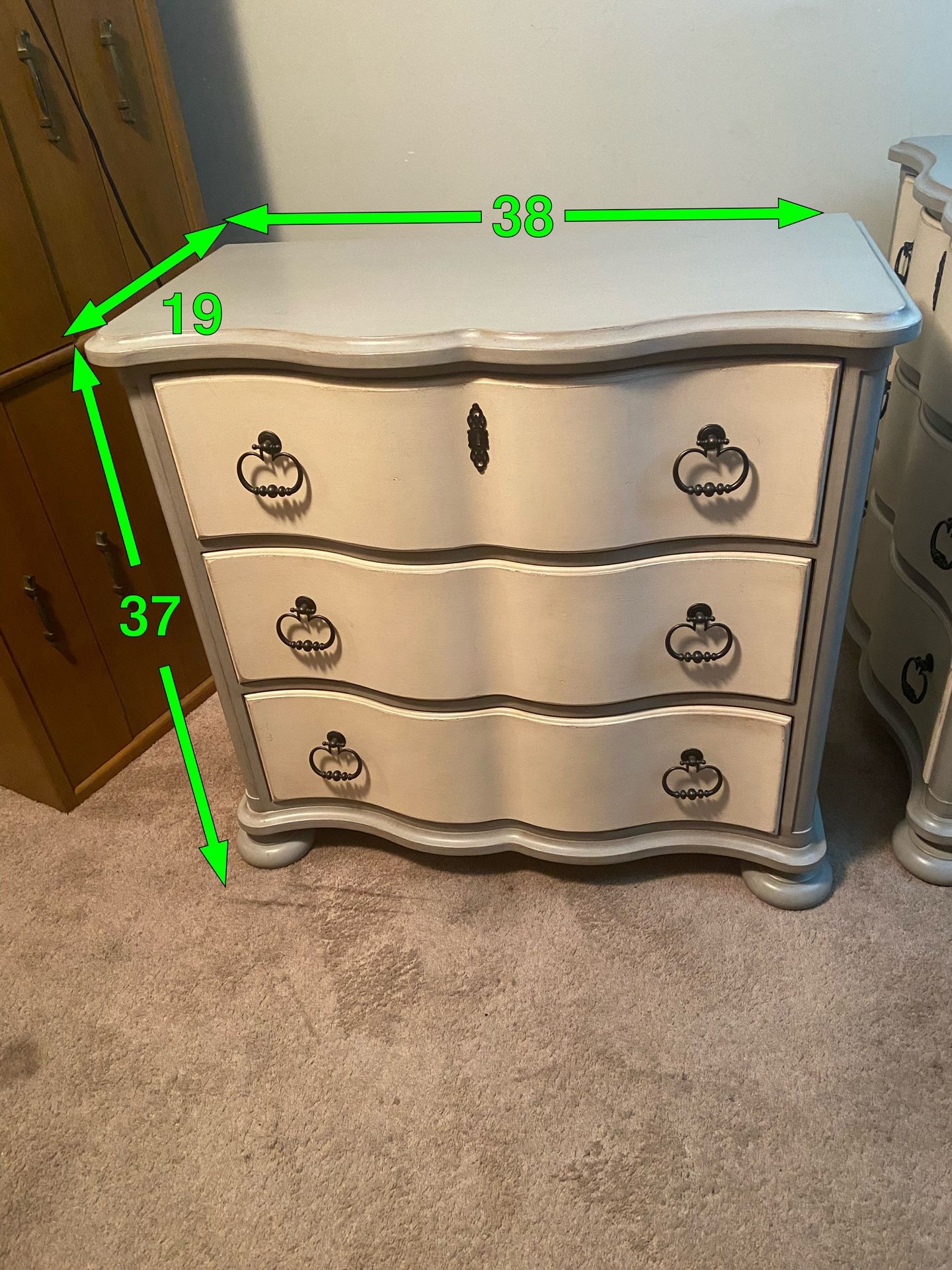 Oversized 3 Drawer Dresser