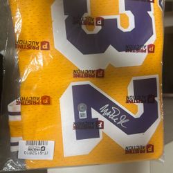 Magic Johnson Jersey Autographed With Cert