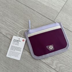 Lululemon True Identity Card Case Purple Wallet NWT