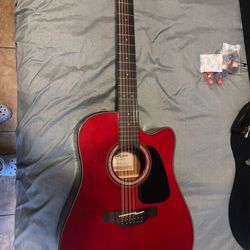 Takamine G Series Wine Red with Hard Case