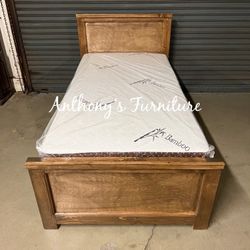 Twin Bed & Bamboo Mattress 